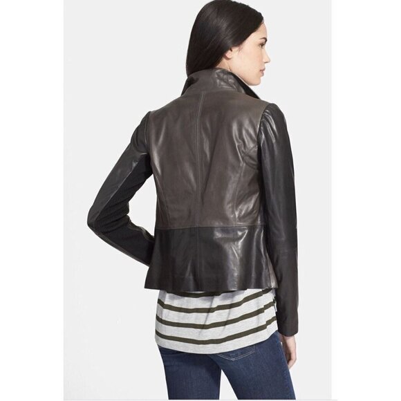 Vince Leather moto Jacket - Picture 2 of 11